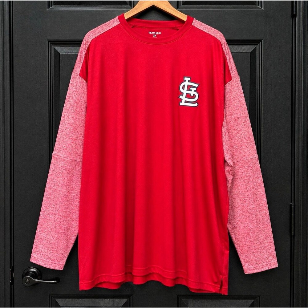 Majestic St. Louis Cardinals MLB Red Long Sleeve Shirt Therma Base 3XL